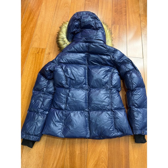 S13 New York S13 Women's Allie Puffer Shoet Coat Jacket Faux Fur Hood Size M - Picture 6 of 10